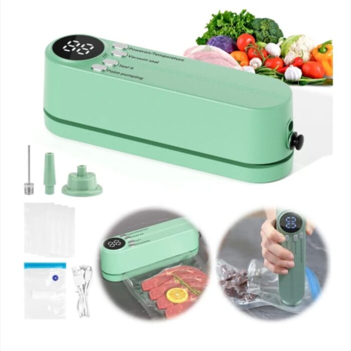 Aparat-de-vidat-portabil-3-in-1-pentru-alimente-solide-si-lichide-30-cm-verde