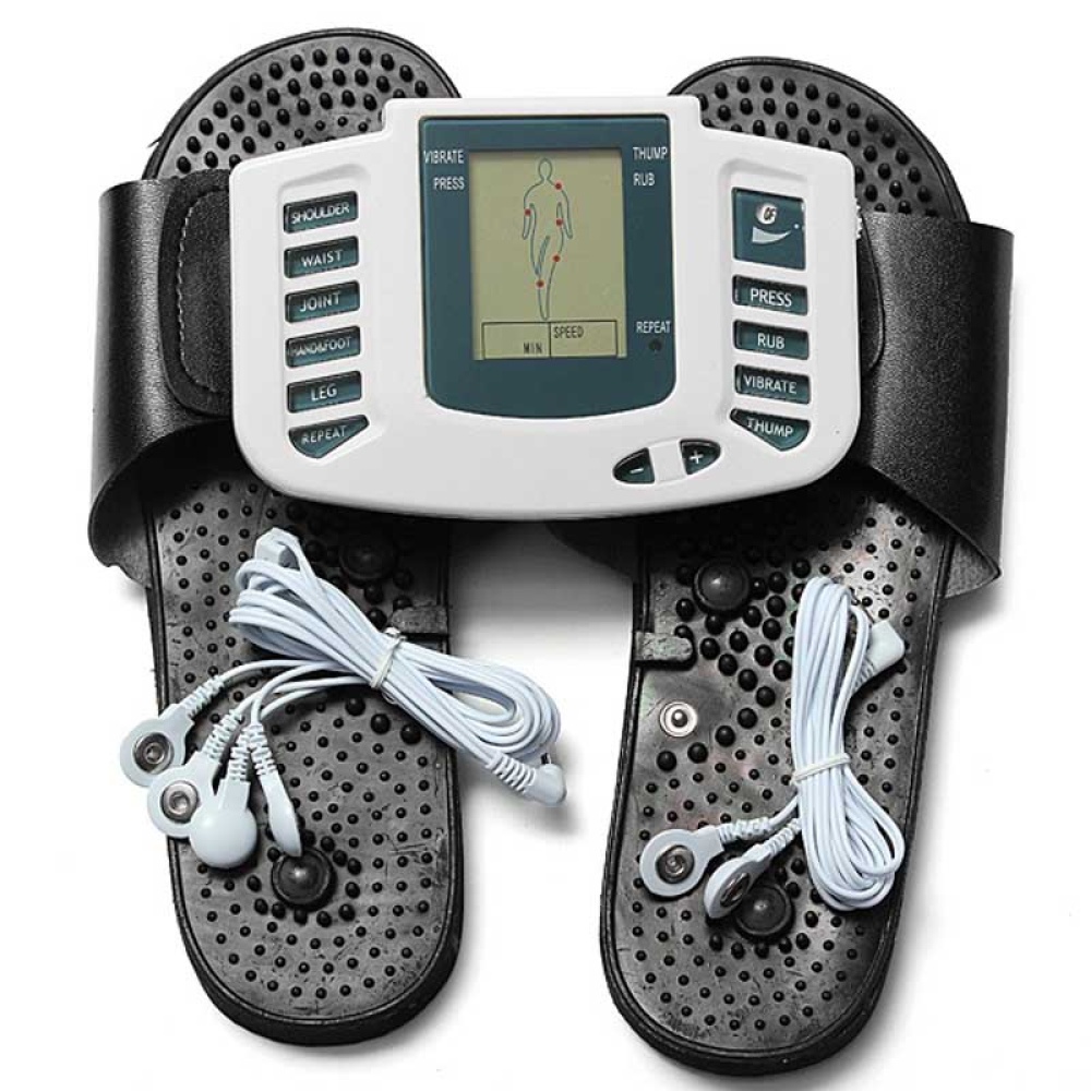 Aparat de masaj electrostimulare musculara, portabil, papuci pentru masajul talpilor Aparat de masaj electrostimulare musculara, portabil, papuci pentru masajul talpilor