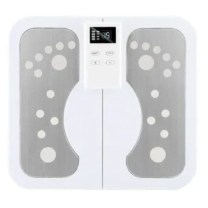 Aparat pentru masajul talpilor, cu stimulator electric, pentru relaxare, ameliorarea durerilor, alb - merimag.ro