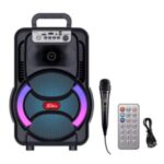 Boxa-portabila-cu-microfon-telecomanda-60W-3000mAh-merimag.ro