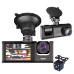 Camera video auto tripla, 3 canale DVR, Dash Cam S1, WiFi, Night Vision, Rezolutie 1920x1080