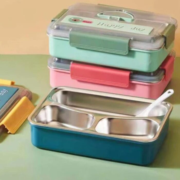 Caserola termica din inox, 3 compartimene