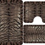 Covoare Pentru Baie, 3 Piese, Antiderapante model Tigru