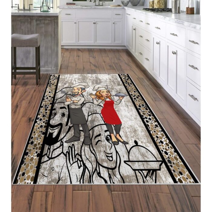 Covor Bucatarie, Model Sot/Sotie, Antiderapant 120 x 180cm