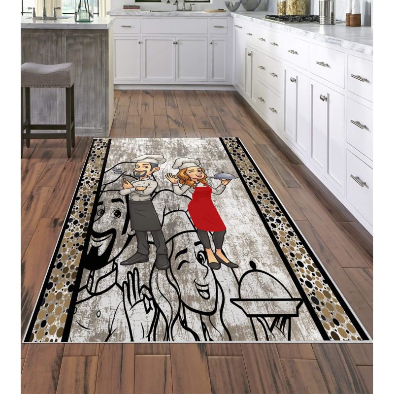 Covor Bucatarie, Model Sot/Sotie, Antiderapant 120 x 180cm
