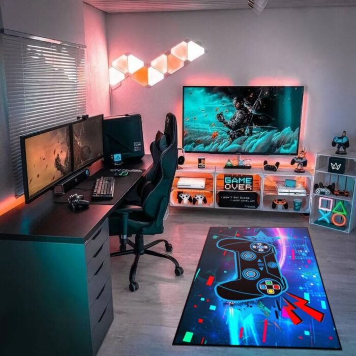 Covor Copii Termoizolant, Antiderapant, 80x150 cm, Model Gaming