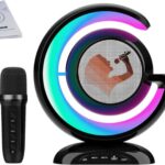 Dispozitiv-Karaoke-cu-Boxa-Bluetooth-RGB-Led-Slot-Card-merimag.ro