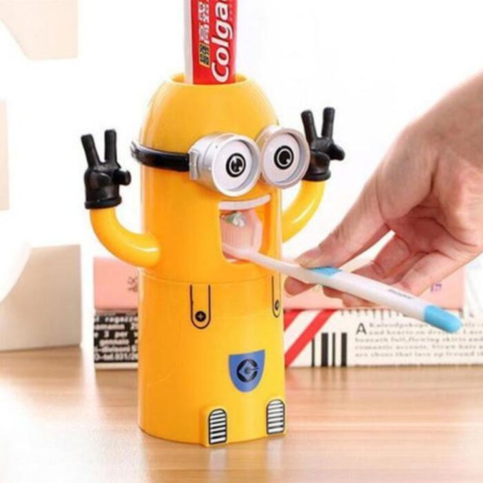 Dozator Pasta de Dinti cu Suport Pentru 2 Periute