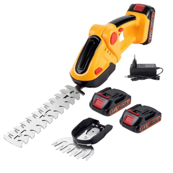 Foarfeca electrica cu 2 acumulatori 24v/5ah, pentru taiat gard viu