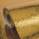 Folie de aluminiu autoadeziva bucatarie 60 x 300 cm Auriu