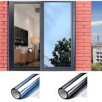 Folie geam, cu efect de oglinda, protectie solara UV, 60x300 cm