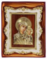 Icoana Maica Domnului cu Pruncul Iisus, Suport Lemn, Aurie