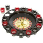 Ruleta joc, cu 16 pahare de shot