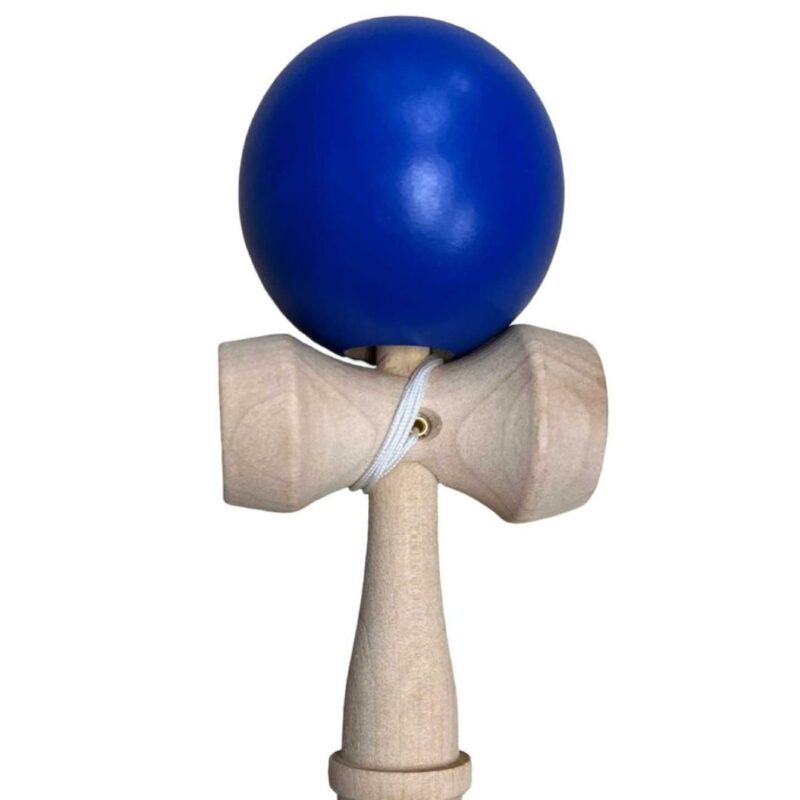 Kendama din lemn bila albastra – Joc clasic de îndemânare și concentrare