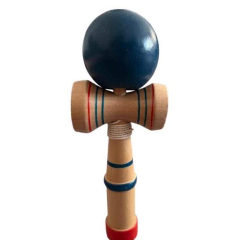 Kendama-japoneza-din-lemn-cu-bila-albastra-merimag.ro