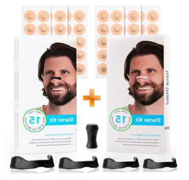 Kit 30 benzi nazale anti sforait, respiratie usoara, cresc aportul de oxigen