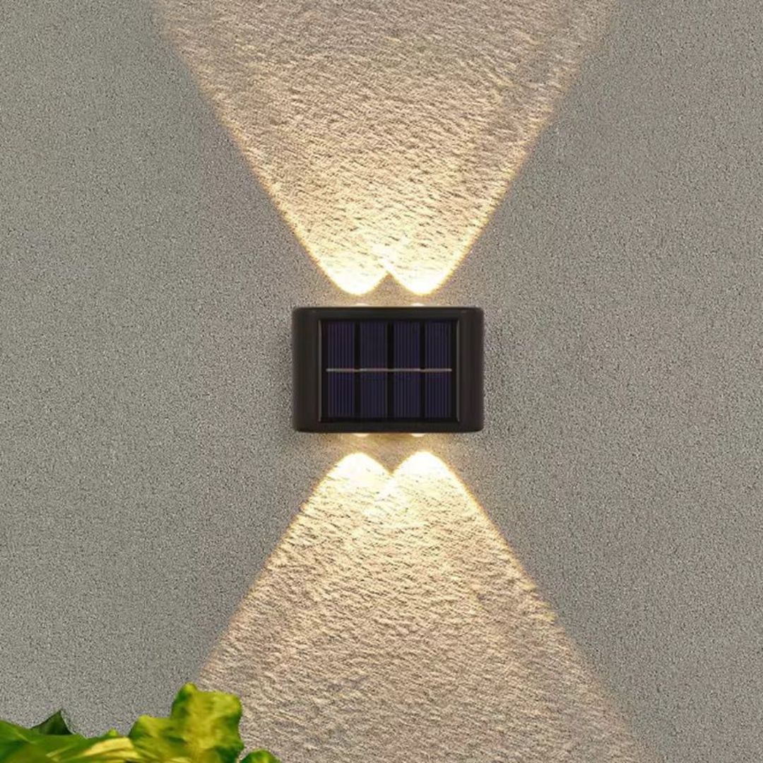 Lampa de perete, Lumina Solara cu Led, pentru Exterior, Senzor de miscare, Rezistent la apa, Negru- merimag.ro Lampa de perete, Lumina Solara cu Led, pentru Exterior, Senzor de miscare, Rezistent la apa, Negru