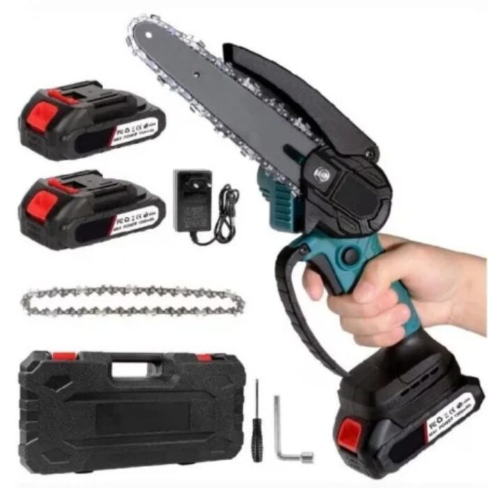 Mini drujba cu lant Electric, 6 inch, 2 acumulatori
