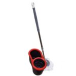 Mop Set galeata cu storcator și mop rotativ 14 L mop microfibra pentru pardoseli, gresie
