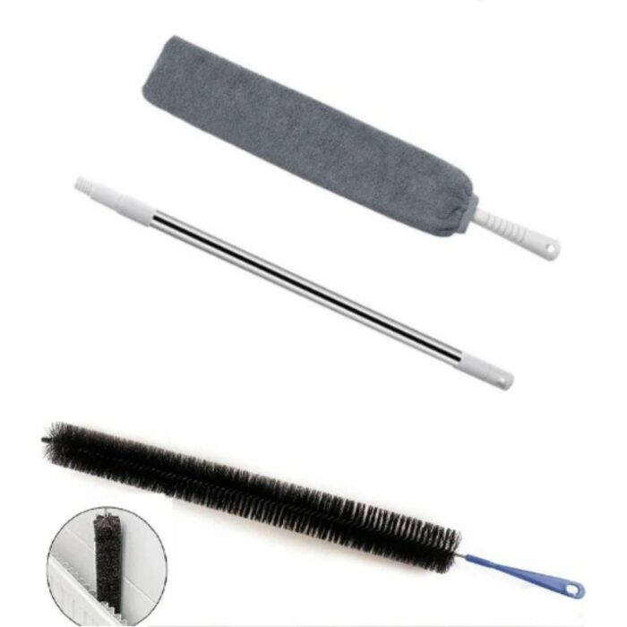 Mop subtire pentru spatiile inguste+Set 2 x perie curatat calorifere