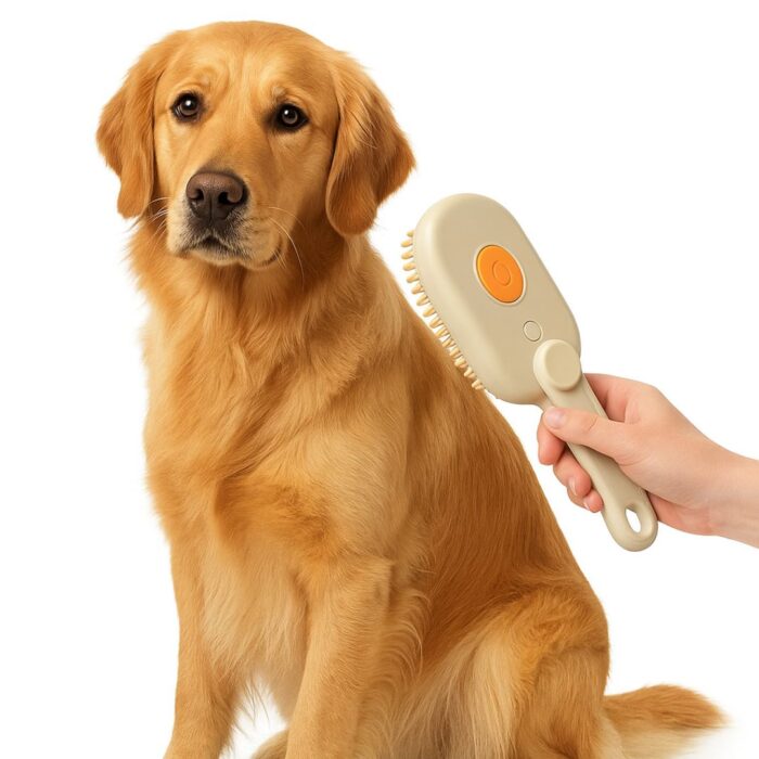 Perie pentru Animale de Companie, 3 in 1 cu abur
