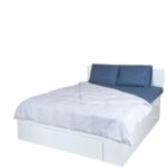 Pilota Cu Pene De Rață, 200x200 cm, Alb – Căldură Naturală și Confort de Lux
