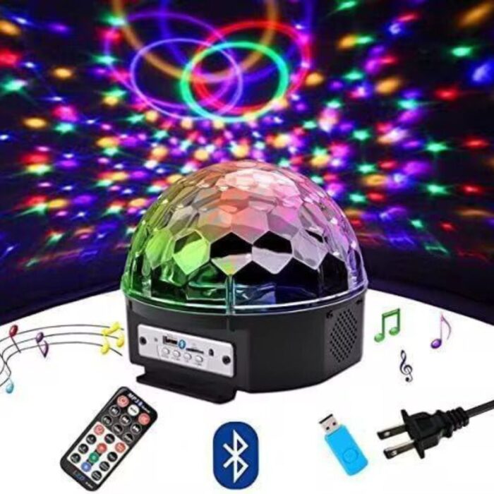 Proiector Disco Led Magic Ball Light cu telecomanda si boxa