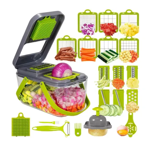 Razatoare Multifunctionala Pro cu 22 de piese pentru legume si fructe