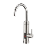 Robinet Electric cu incalzire instantanee a apei, Afisaj, Rotire 360°, Inox