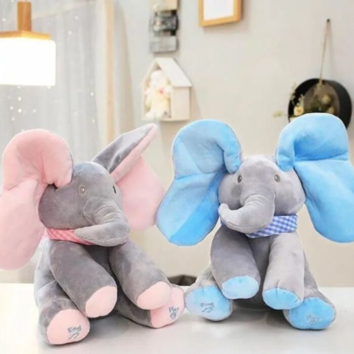 Set 1+1 Jucarie Elefantul Interactiv Cucu Bau