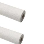 Set 2x Rola Tapet 3D Autoadeziv, Design In Relief, Culoare Alb, Dimensiune 280 x 50 cm, 2.4 mm