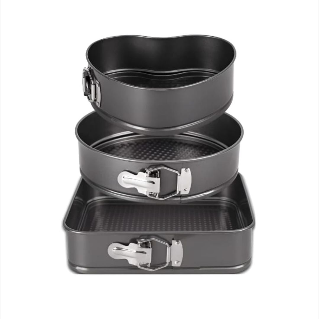 Set 3 Tavi de Copt cu Baza Detasabila si Invelis Antiaderent,