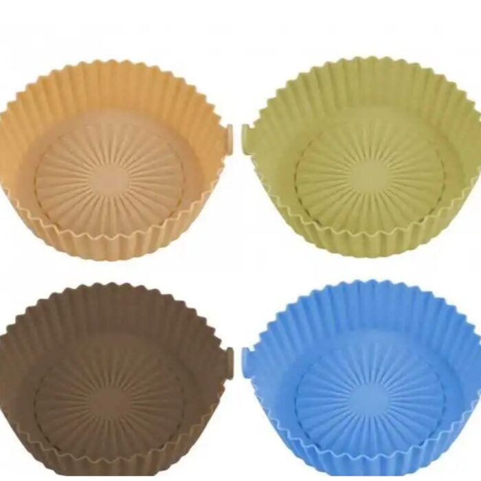 Set 4 Tavi din silicon pentru friteuza, antiaderente