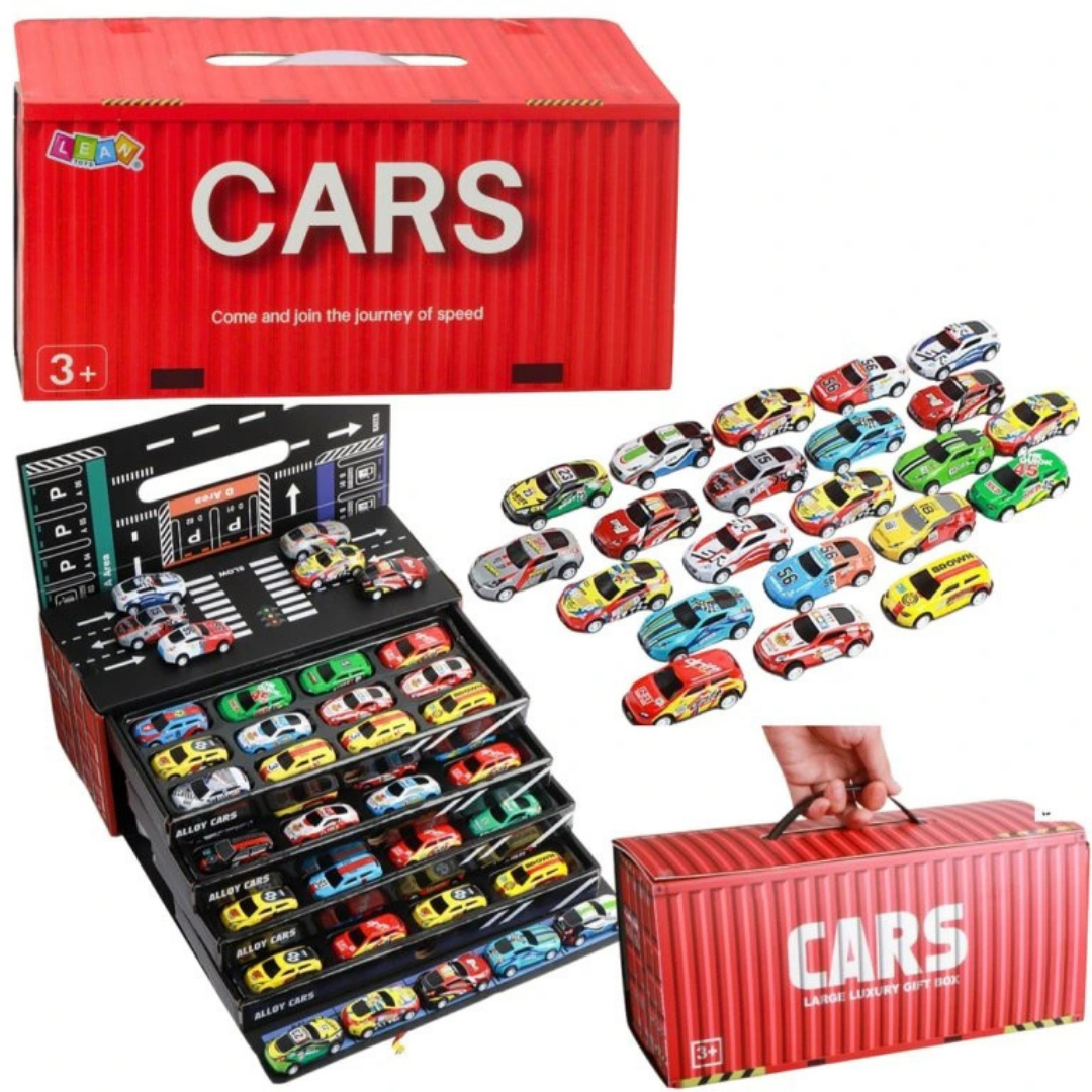 Set 48 Mașinuțe Metalice cu Acționare prin Frecare – Colecție Colorată pentru Joacă Interactivă și Creativă Set 48 Mașinuțe Metalice cu Acționare prin Frecare – Colecție Colorată pentru Joacă Interactivă și Creativă