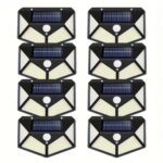 Set 8 x Lampa 100 LED, incarcare solara