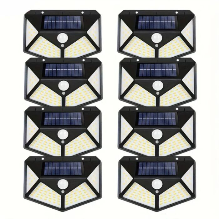 Set 8 x Lampa 100 LED, incarcare solara