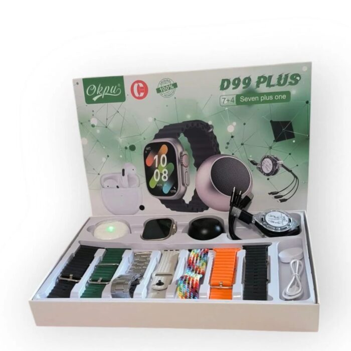 Set-Ceas-inteligent-cu-casti-si-mini-difuzor-7-Curele-D99-Plus-merimag.ro
