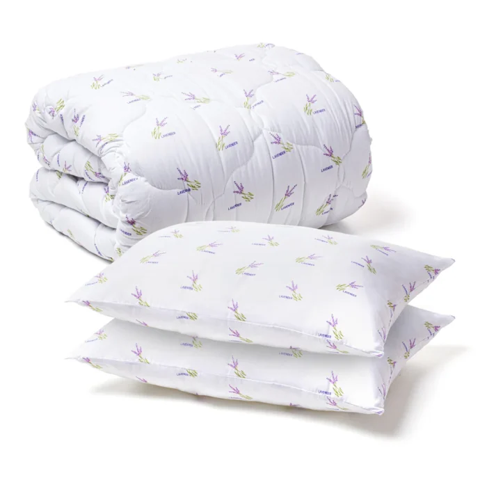 Set Pilota Lavanda 200 x 220 cm+2 Perne Lavanda 50 x 70 cm