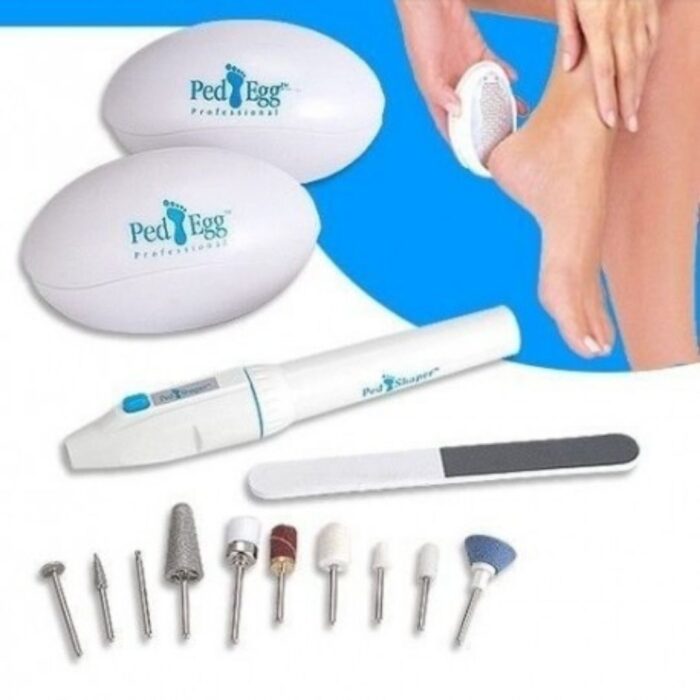 Set manichiura pedichiura Ped Egg, 18 accesorii