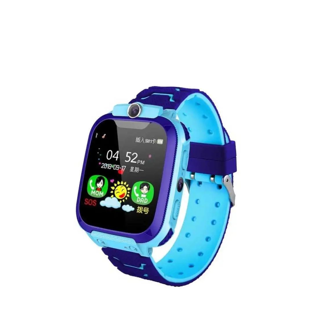 Smartwatch pentru copii cu monitorizare locatie, functie de telefon Albastru - merimag.ro Smartwatch pentru copii cu monitorizare locatie, functie de telefon Albastru