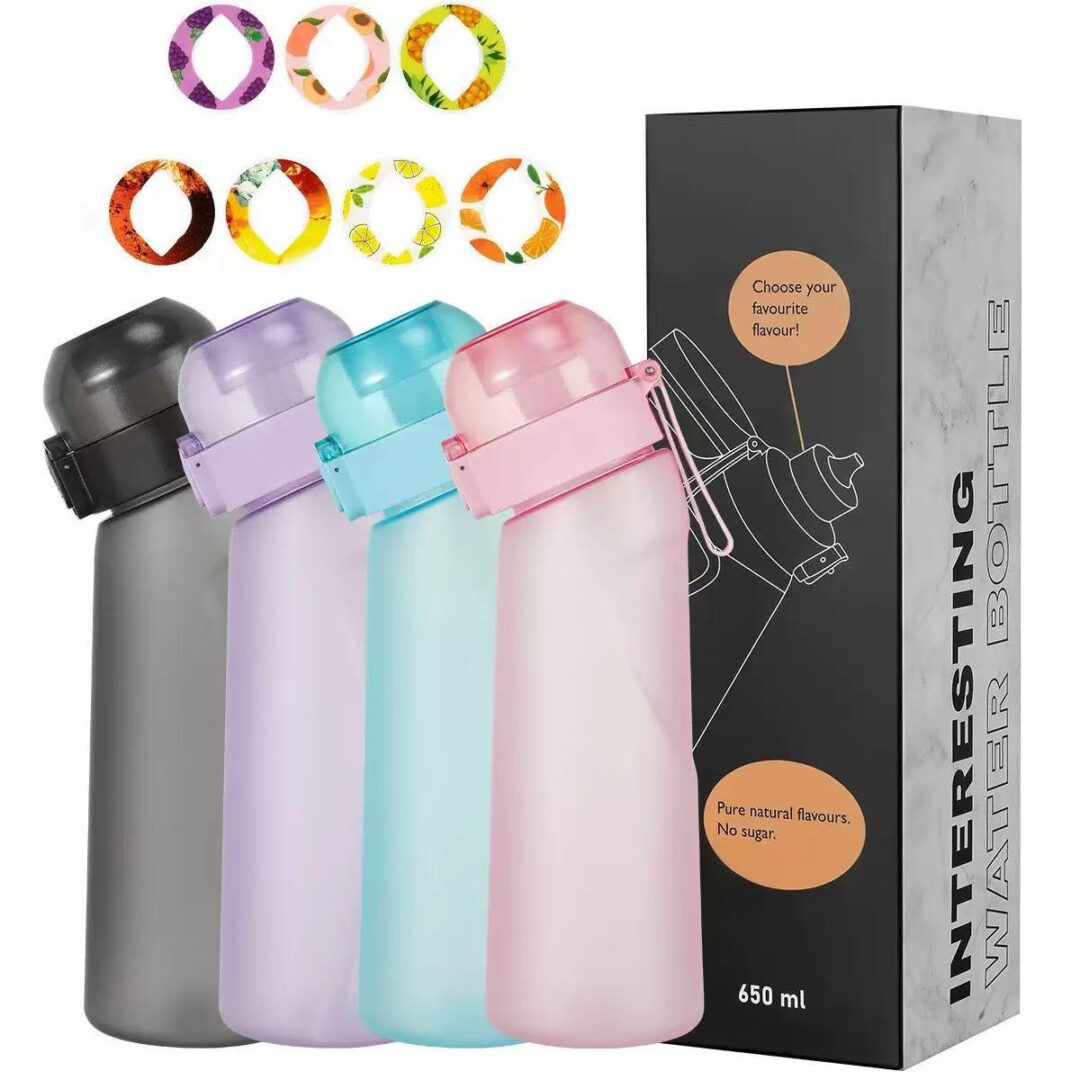 Sticla aromatizata, Tritan, Rezistenta la Cadere 650 ml,cu 7 capsule cu arome diferite785