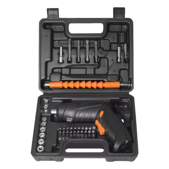 Trusa Surubelnita Electrica, 47 Accesorii, Incarcare USB, Arbore Flexibil