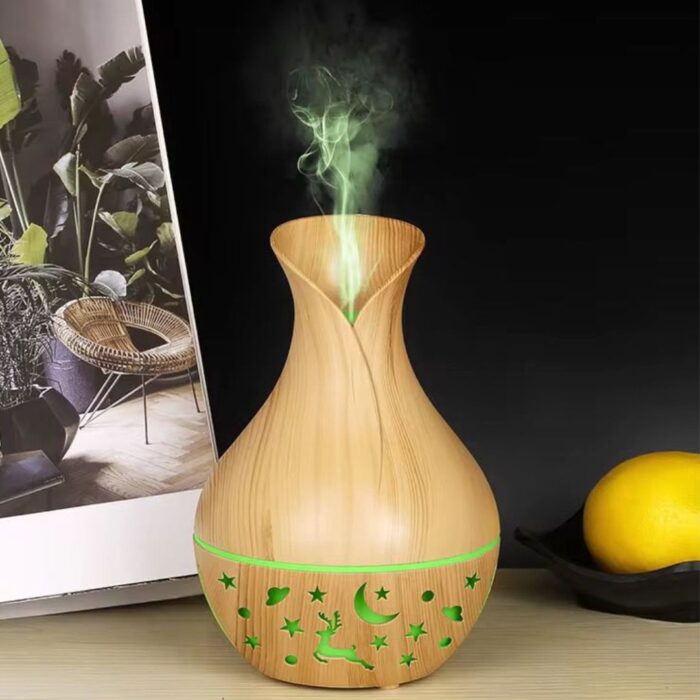 Umidificator-si-Difuzor-Aromaterapie-Iluminare-LED-forma-de-vaza-merimag.ro