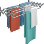 Uscator rufe din aluminiu, retractabil, cu prindere in perete