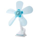 Ventilator Electric de Masa cu 5 Palete Flexibile, Design Silentios