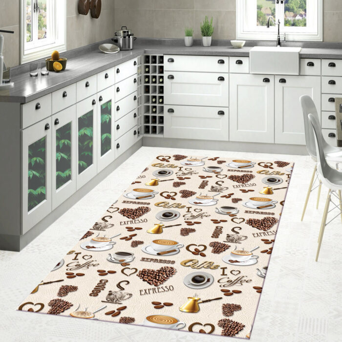 Covor Bucatarie Antiderapant Model Cafea120 x 180cm