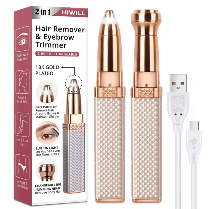 Epilator facial si sprancene 2 in 1