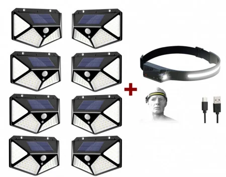 pachet-set-8-lampi-solare-100-led-lanterna-cap-senzor-miscare-merimag.ro