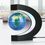 Glob magnetic plutitor cu iluminare LED
