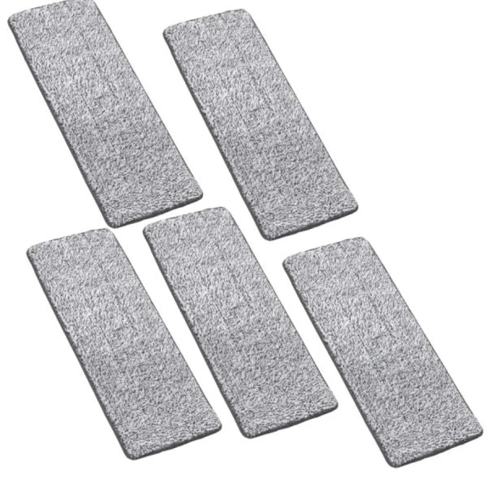 Set 5 x rezerva de mop plat cu 2 cuve, microfibra, putere mare de absorbtie Set 5 x rezerva de mop plat cu 2 cuve, microfibra, putere mare de absorbtie